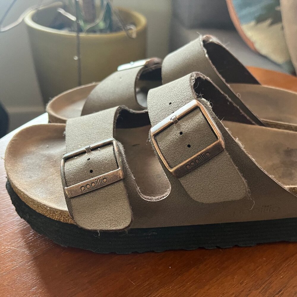Birkenstock Arizona Platform Vegan Mocha  EU37 US 6-6.5 Narrow